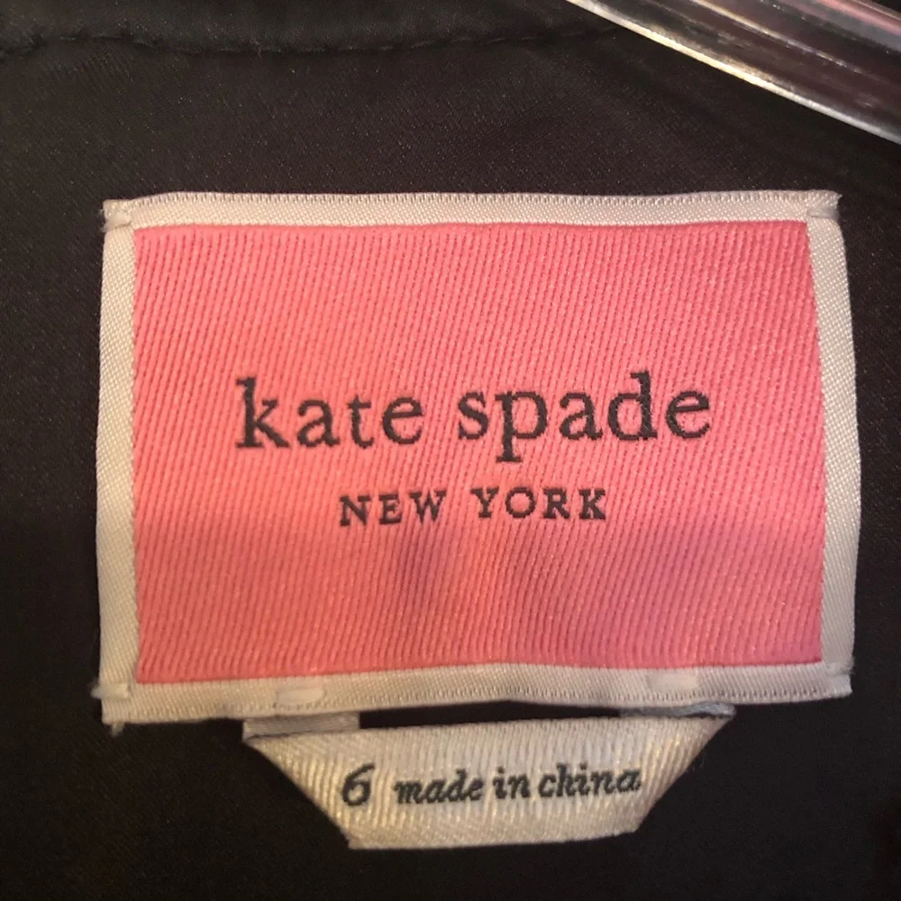 Kate Spade Black Sleeveless Textured Midi Dress Size 6